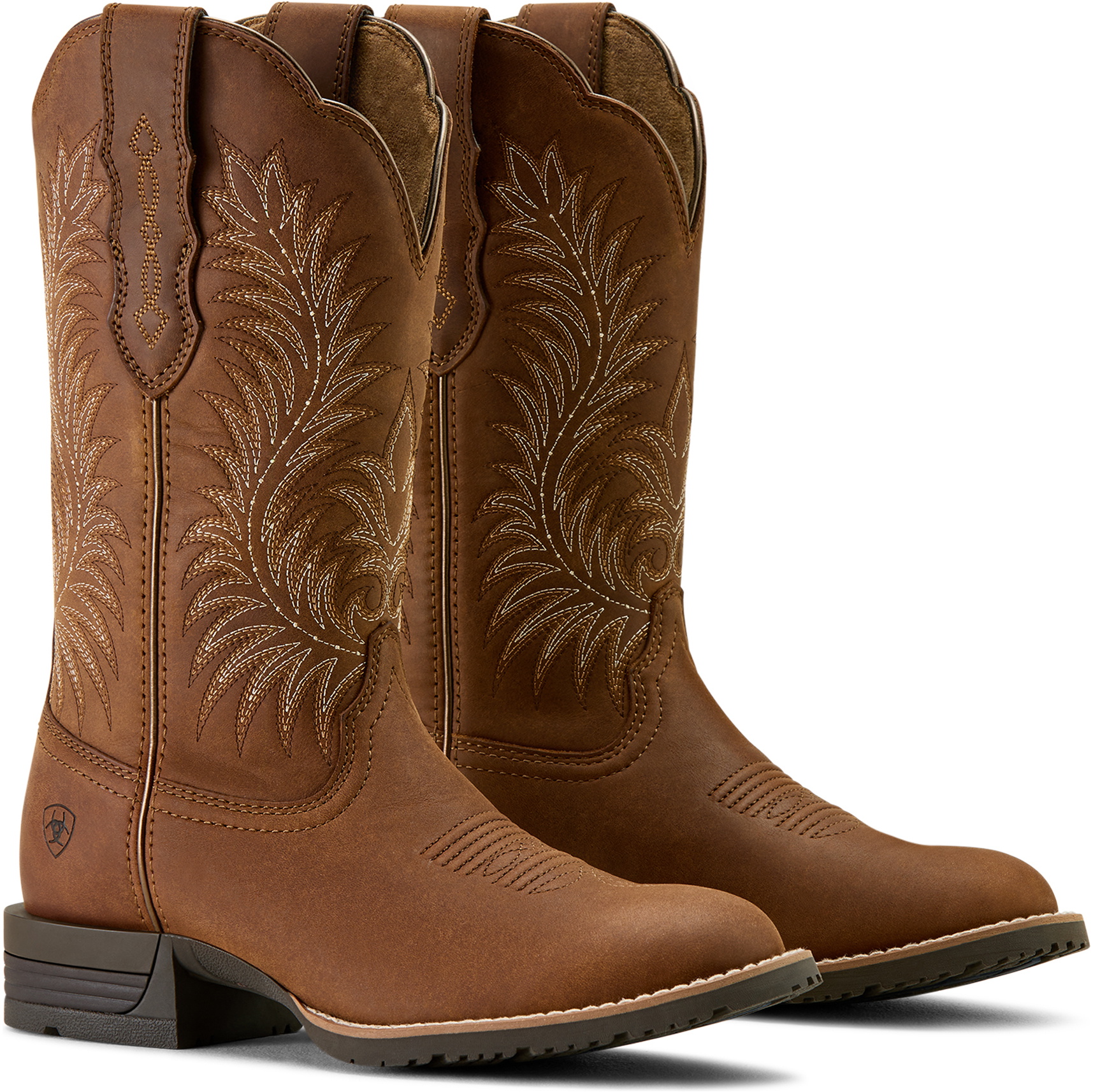 2026 Ariat Womens Hybrid Ranchward W Toe Western Boot 10063901 - Frontier Brown